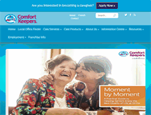 Tablet Screenshot of comfortkeepers.ca